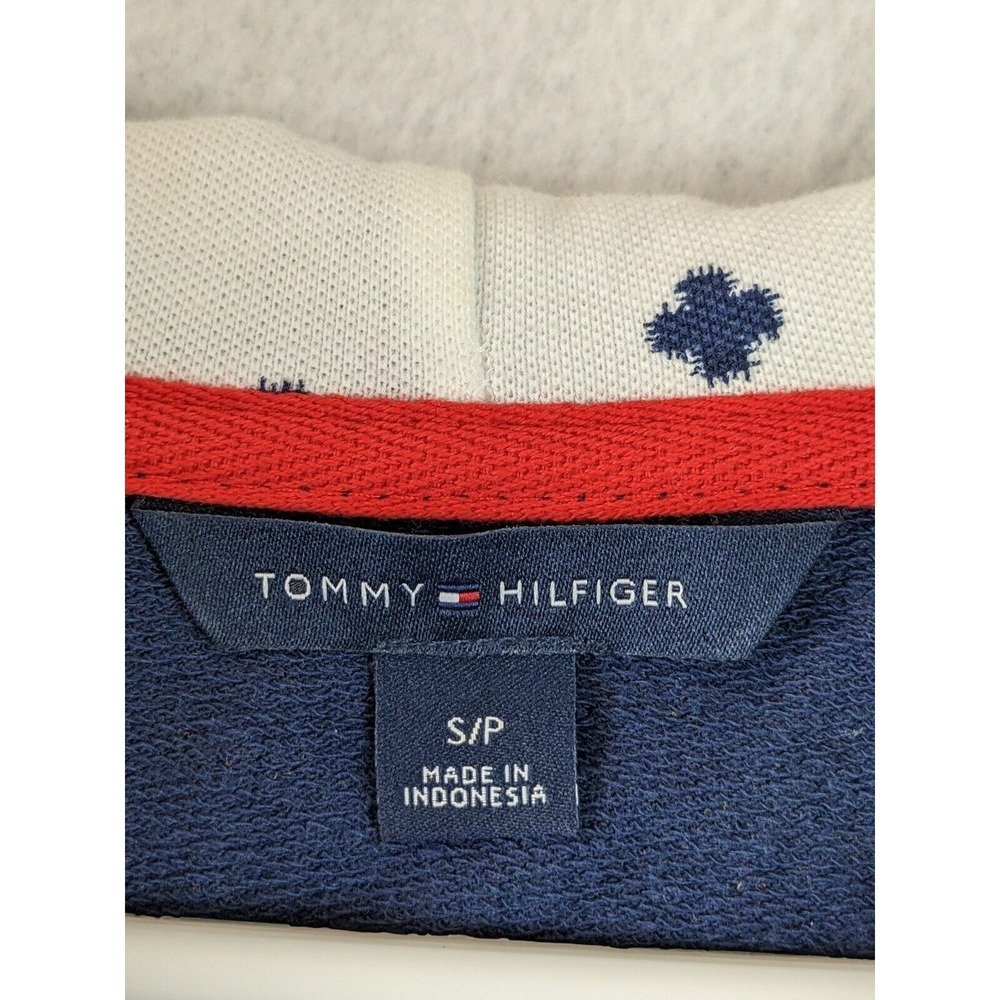 Tommy Hilfiger Womens Jacket  Size S Hooded Nautical‎ Cotton Blend Blue - Picture 6 of 11